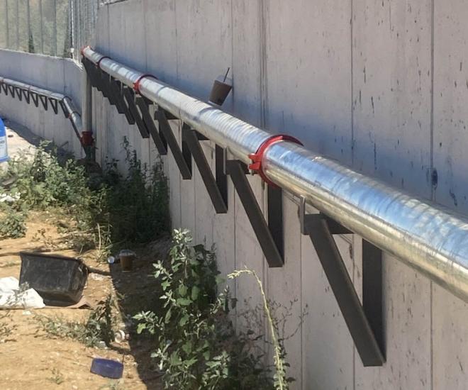 Εγκατάσταση μόνιμου αγωγού πυροσβεστικού δικτύου - Ανακύκλωση Ελδία