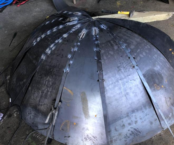 Κατασκευή τρούλου εκκλησίας - Φαρκαδόνα