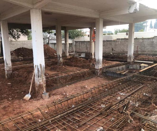 Επιχωμάτωση θεμελίων - Αθήνα Πόρτο Ράφτη