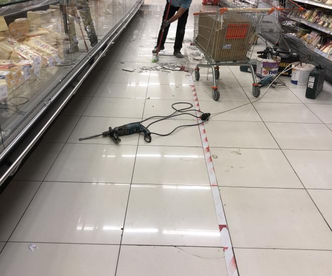 Αλλαγή πλακαδίων στον Σκλαβενίτη - Ευκαρπία